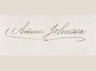 Firma de Andrew Johnson